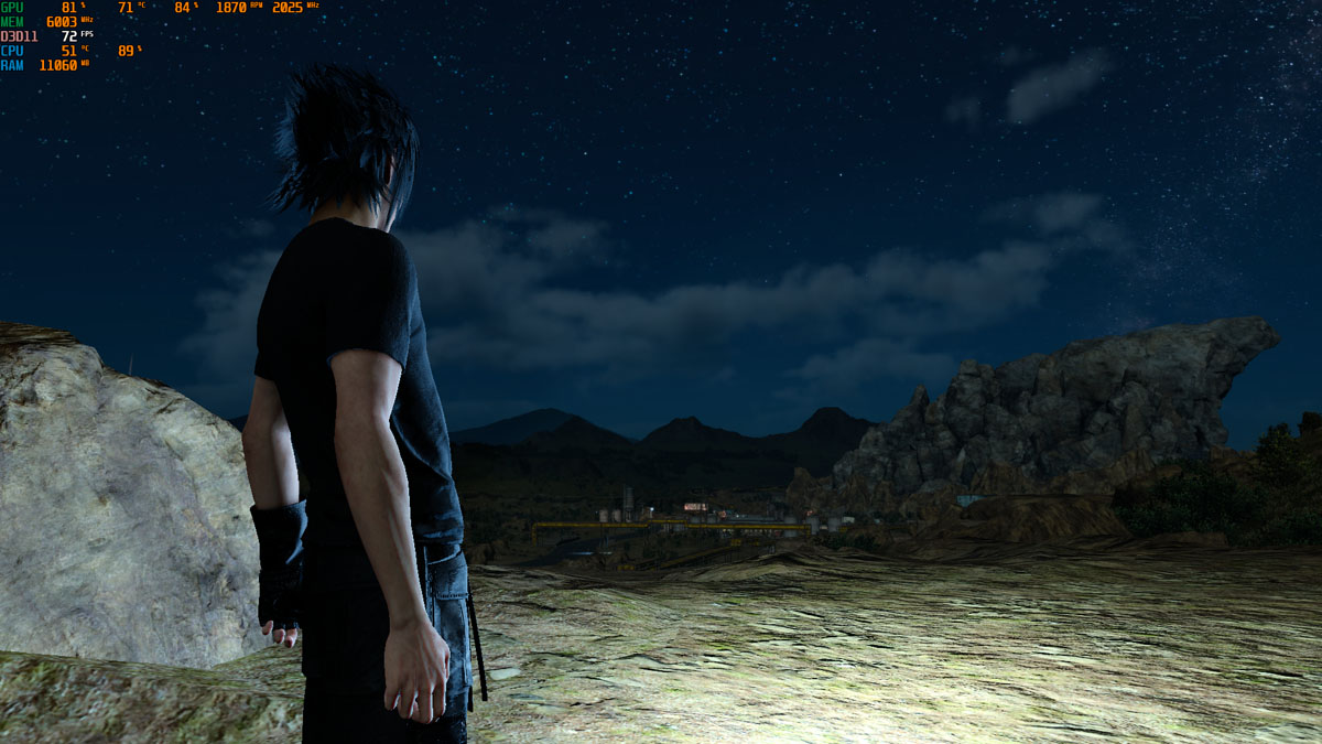 final fantasy xv gtx 1080 benchmarks and options noctis night