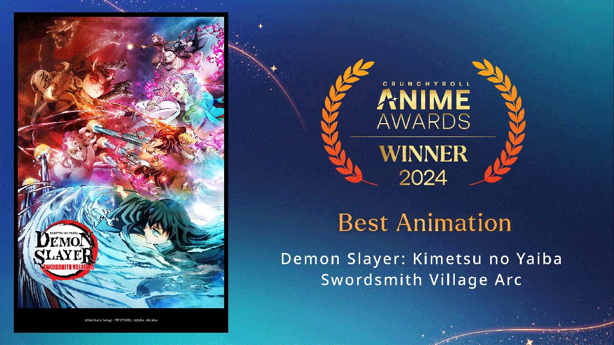 anime awards 2024 best animation demon slayer