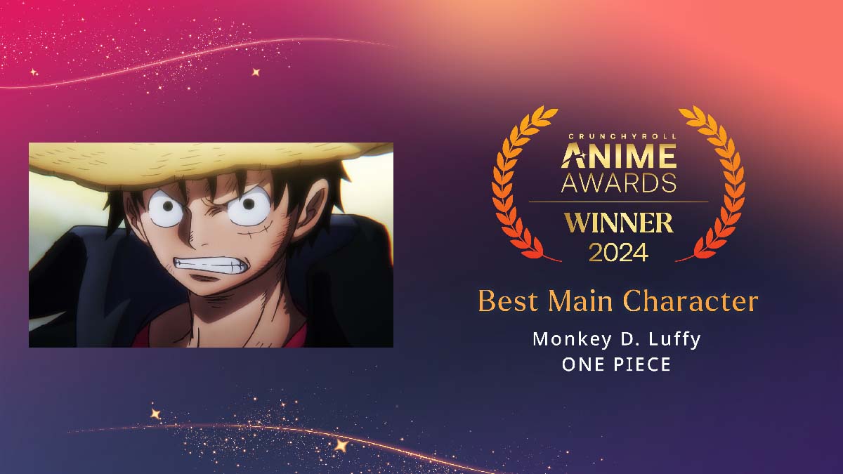anime awards 2024 best main character monkey d luffy
