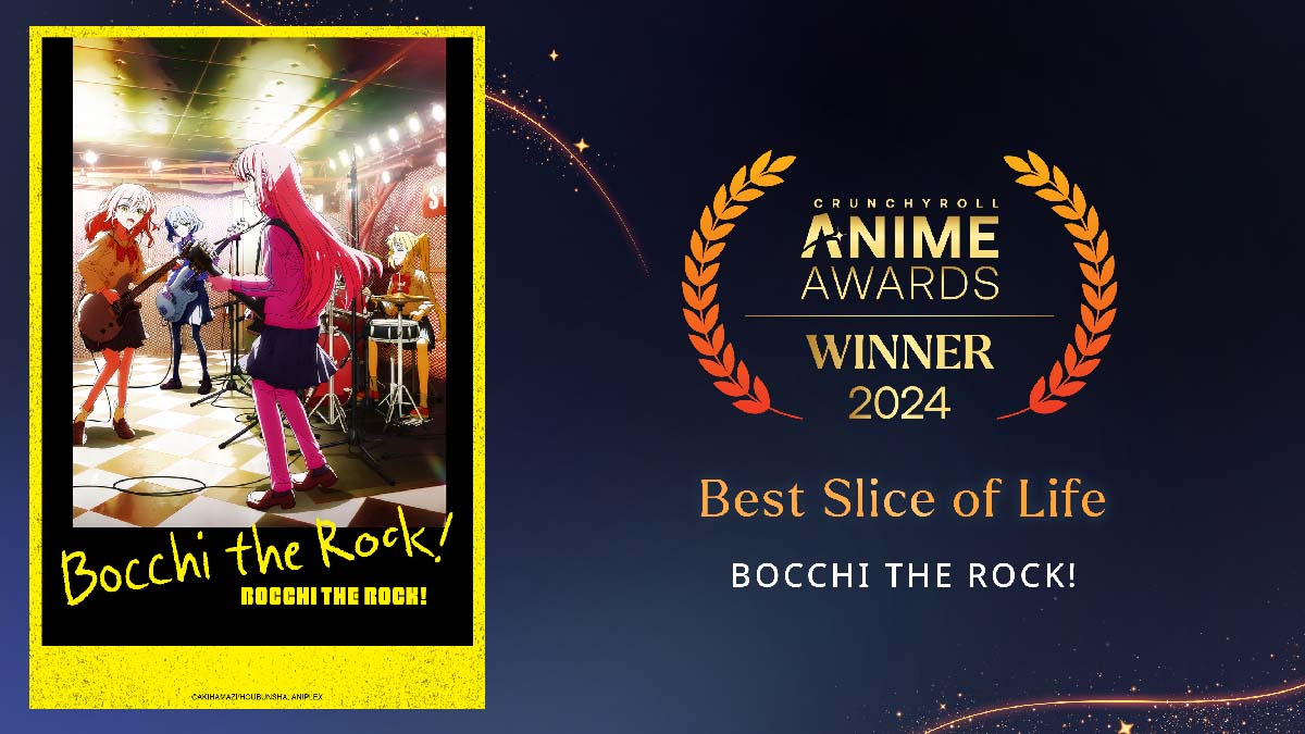 anime awards 2024 best slice of life bochi the rock